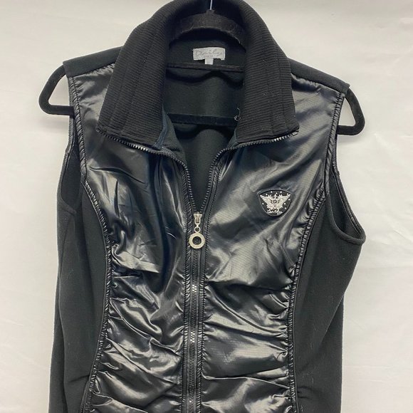 XL Daily Brand Women's Black Polyester Vest - Picture 2 of 5